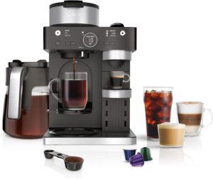 Ninja CFN601 Espresso & Coffee Barista System, Espresso, Cappuccino & Latte Maker, Built-In Frother